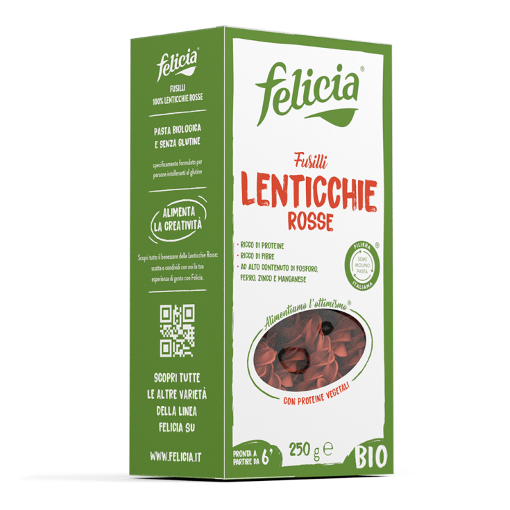 Felicia Bio Legumes Line Lentilles Fusilli 250g