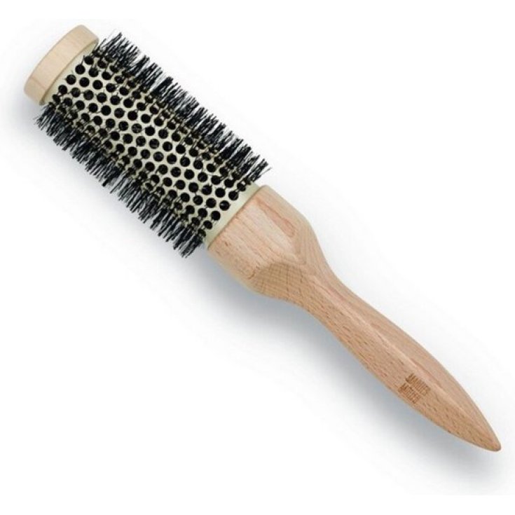 Pg Brosse chauffante avec manche en bois