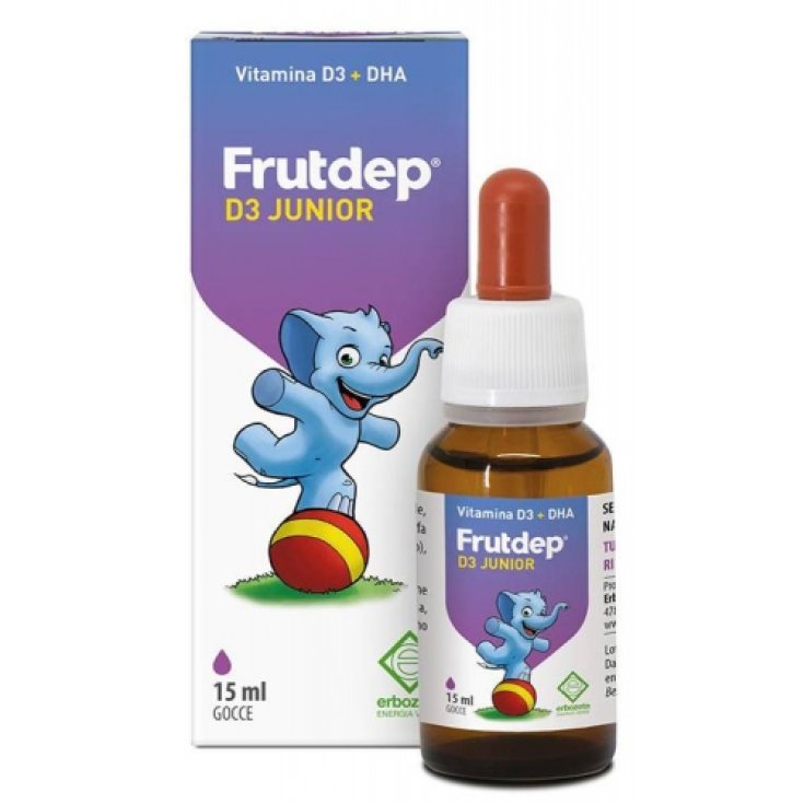 Erbozeta Frutdep D3 Junior Gouttes Complément Alimentaire 15 ml