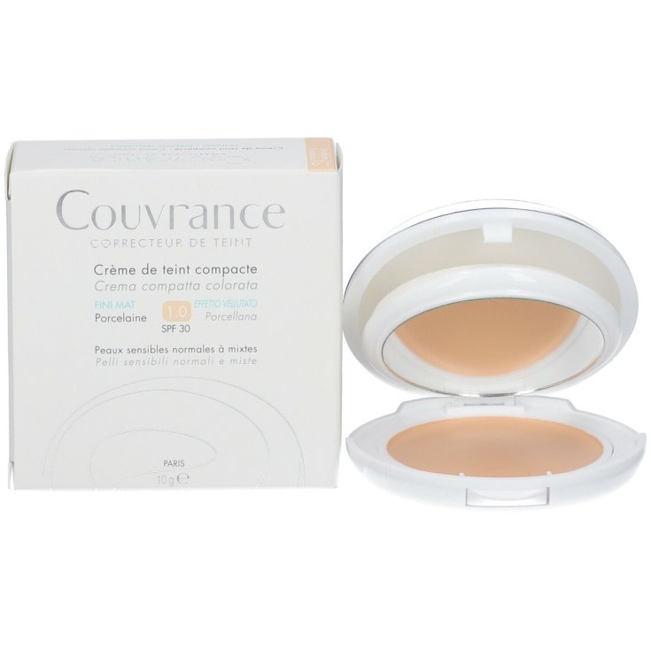 Couvrance Compact Crème Effet Velours Porcelaine d'Avène