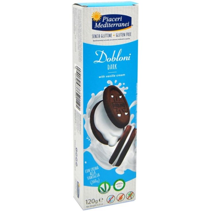 Piaceri Mediterranei Dobloni Biscuits Noirs Sans Gluten 120g