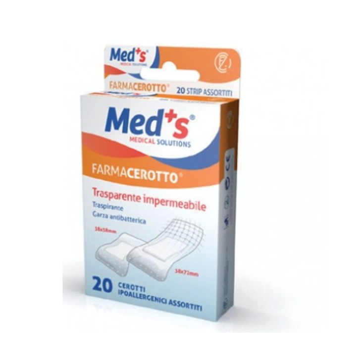 Med's Patches Strips Moyen Format Polyéthylène 20 Patches