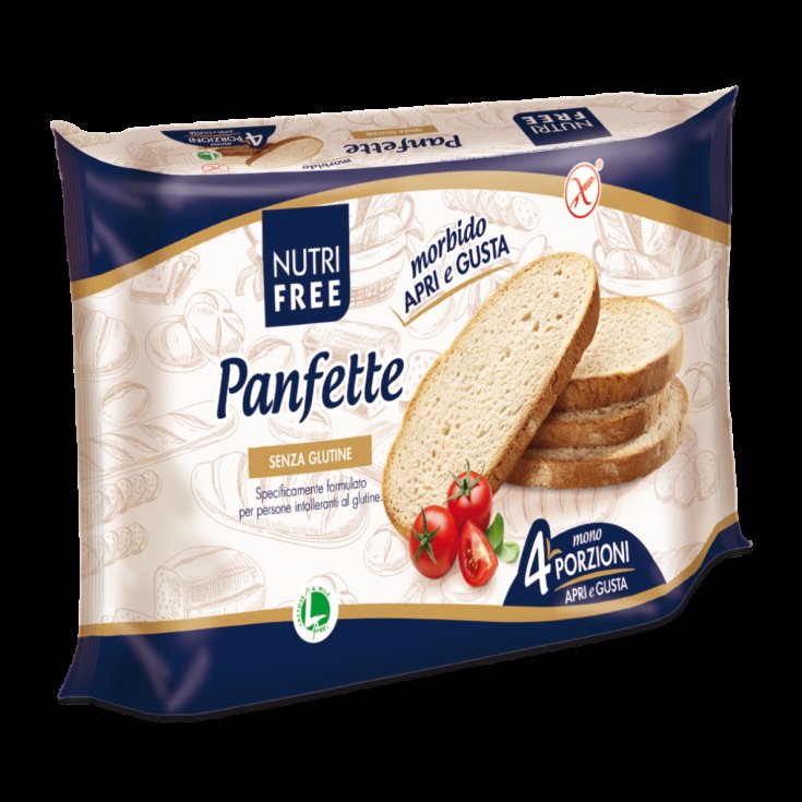 NutriFree Panfette Nouvelle Recette Moelleuse Pain Sans Gluten 300g (4x75g)