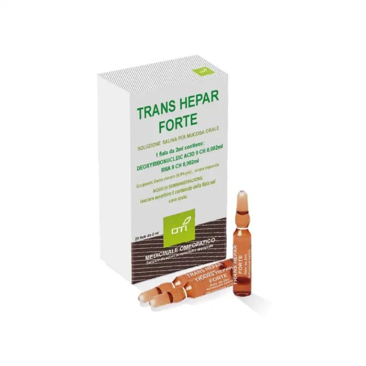 Oti Trans Hepar Forte Remède Homéopathique 20 Ampoules Hydroalcooliques