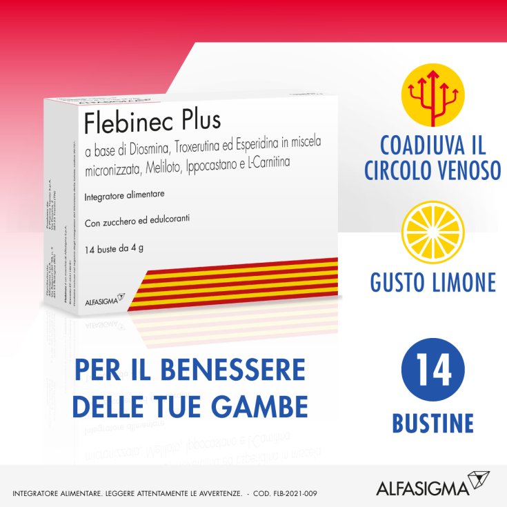 Enveloppes Flebinec Plus Alfasigma 14