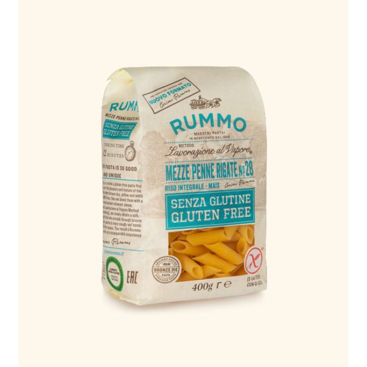 Rummo Mezze Penne Rigate N. 28 Sans Gluten 400g