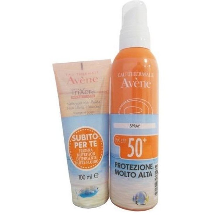 Solaire SPF50+ Avène Spray 200ml Avec Tribute TriXera Nettoyant