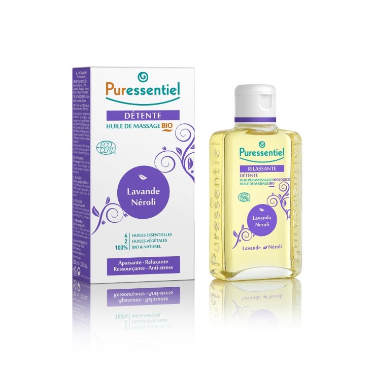 Puressentiel Huile de Massage Détente Bio Lavande / Néroli 100 ml