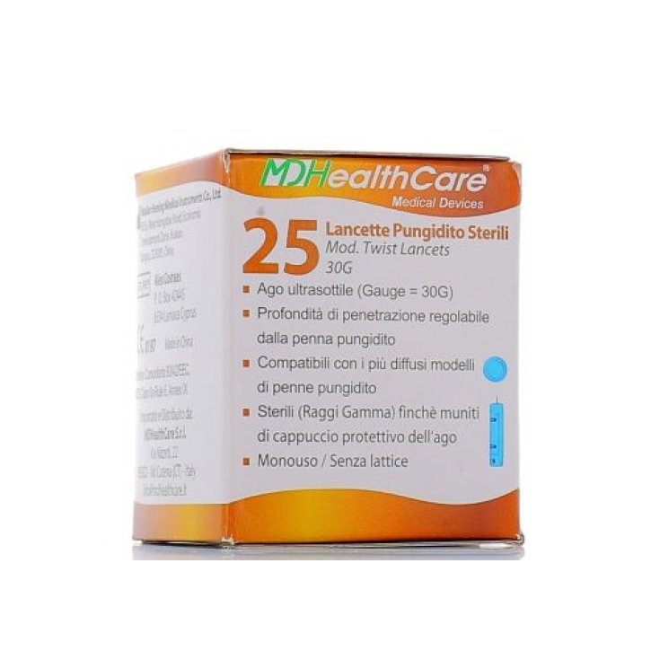 Md Healthcare Lancets Autopiqueur 25 pièces0g