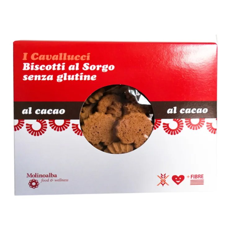 Molino Alba I Cavallucci Biscuits Sans Gluten Au Cacao 125g