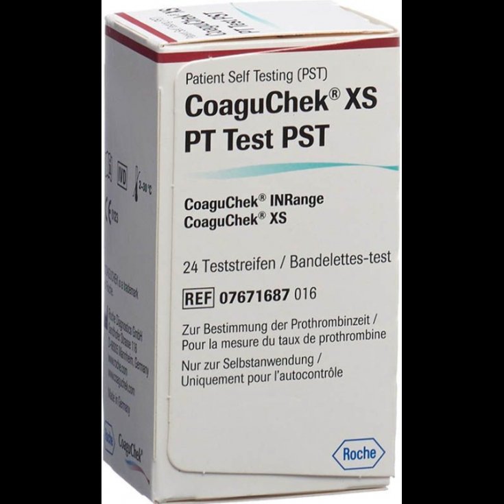 Coaguchek XS PT Test Bandelettes de test PST 24 bandelettes