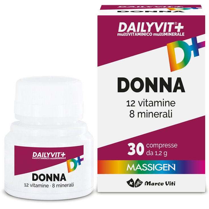 12 Vitamines 8 Minéraux Femme DAILYVIT + 30 Comprimés