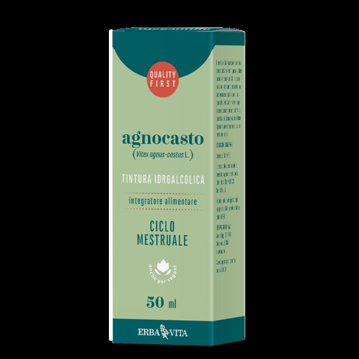 ErbaVita Teinture Hydroalcoolique Agnocasto Complément Alimentaire 50 ml