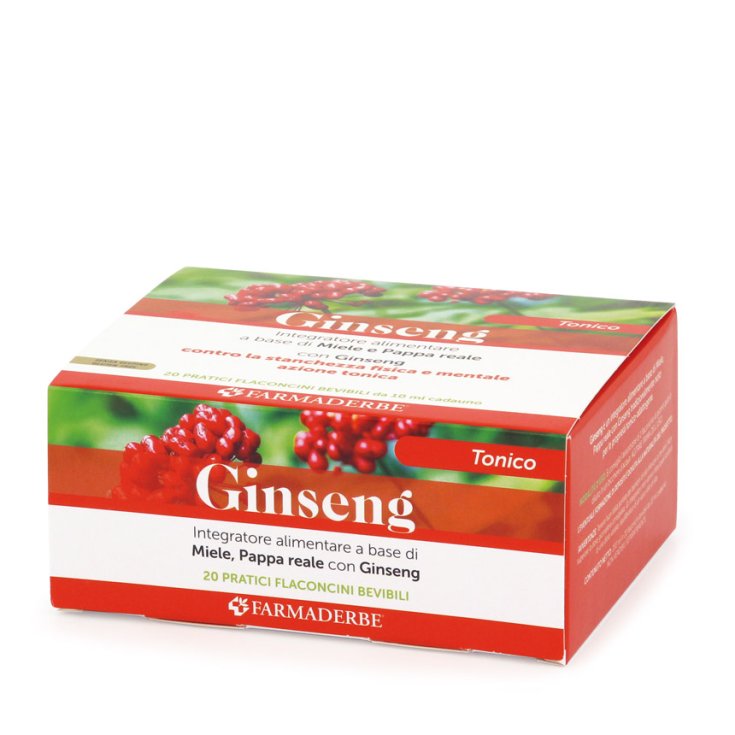 Farmaderbe Ginseng Maximum Plus Complément Alimentaire 20x10ml