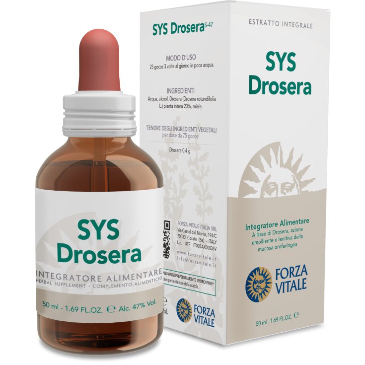 Forza Vitale Ecosol Sys Drosera Complément Alimentaire En Gouttes 50 ml