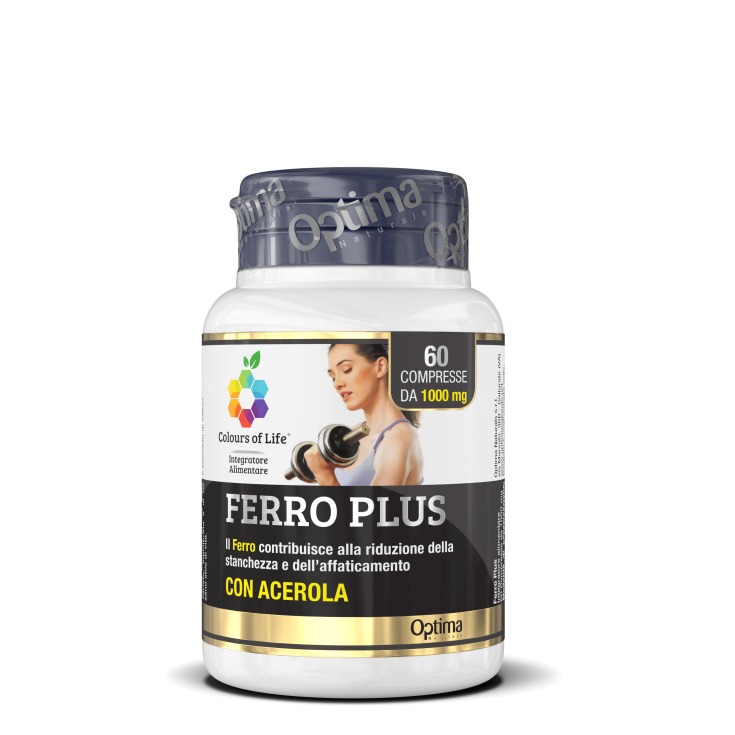 Ferro Plus Avec Acérola Colors Of Life® Optima Naturals 60 Comprimés