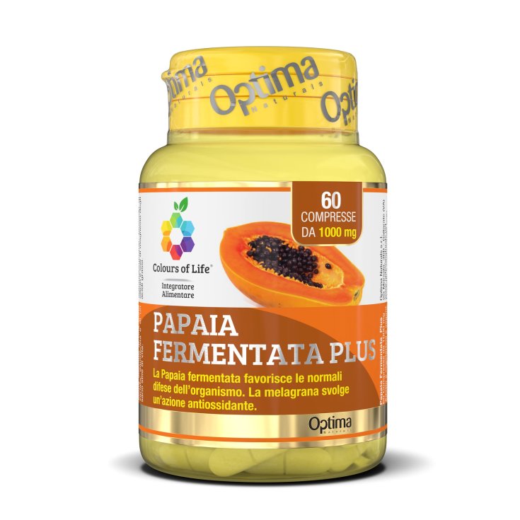 Papaye Plus Avec Extrait De Grenade Colors Of Life® Optima Naturals 60 Comprimés