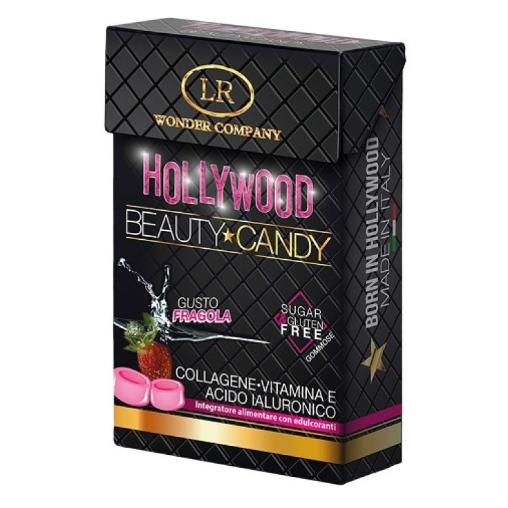 Hollywood Beaut Candy Bonbons Sans Sucre et Sans Gluten Saveur Fraise 10 Bonbons