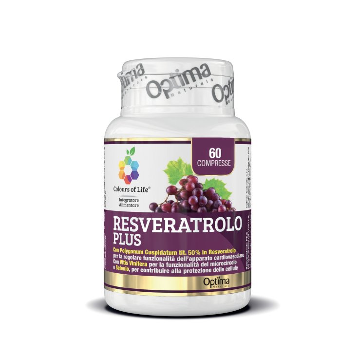 Resveratrol Plus Colors Of Life® Optima Naturals 60 Comprimés