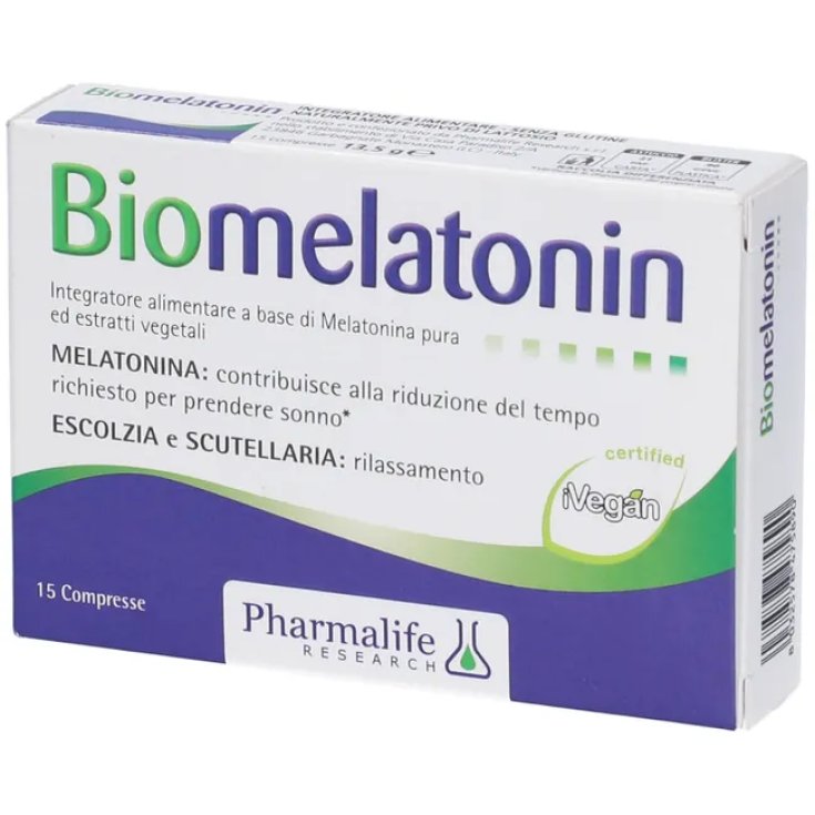 Pharmalife Research Biomélatonine Complément Alimentaire 15cpr