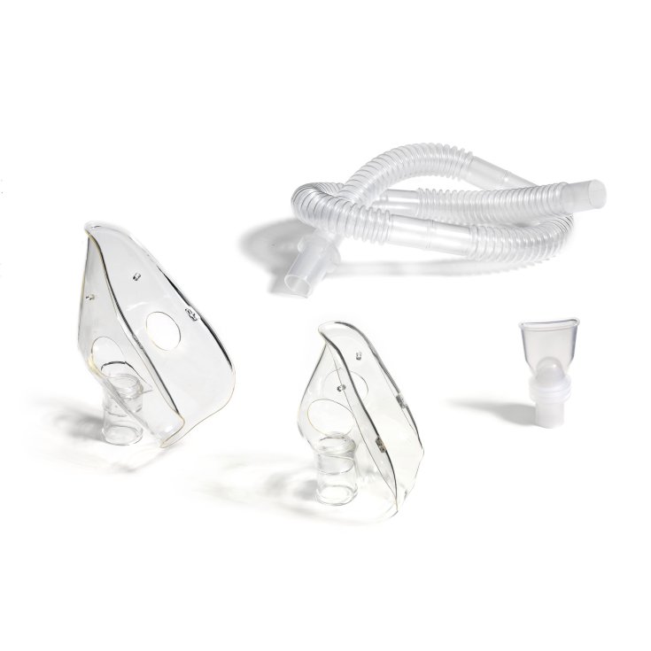 Masque Pédiatrique Adulte + Tube De Connexion Pour Aérosol