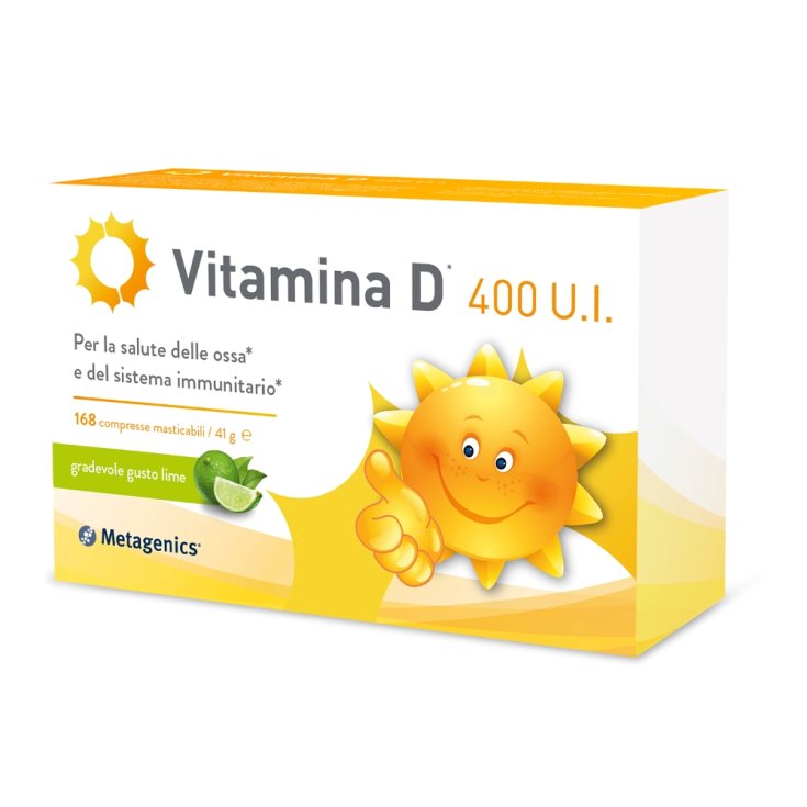 Vitamine D 400 UI Metagenics™ 168 Comprimés à Croquer