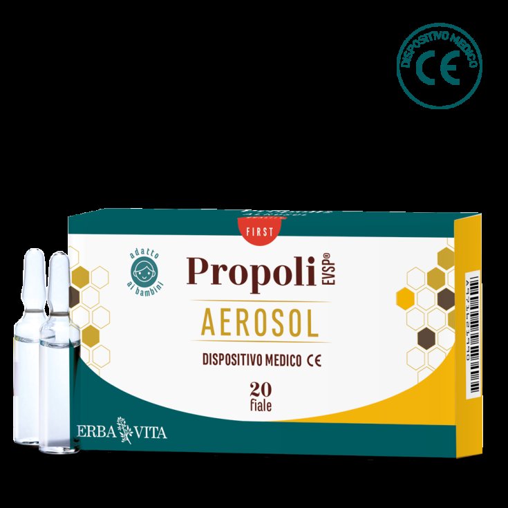 ErbaVita Propolis Evsp Aérosol Pour Voies Respiratoires 20x2ml