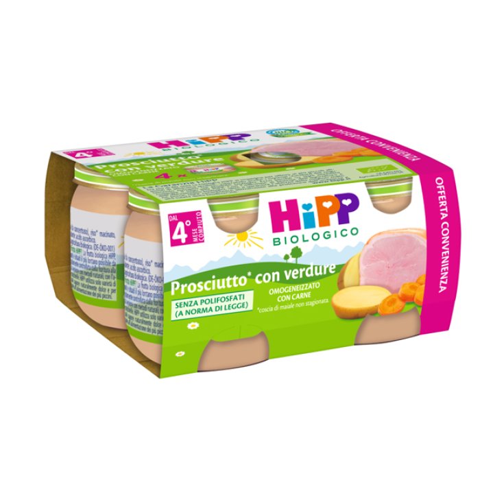 HiPP Jambon Bio aux Légumes 4x80g