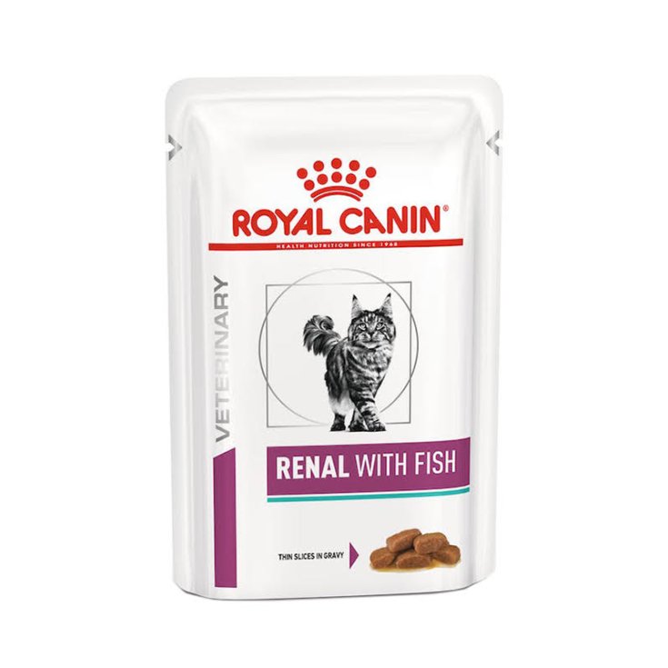 Royal Canin Veterinary Diet Renal Thon Nourriture Humide pour Chats 12 Sachets