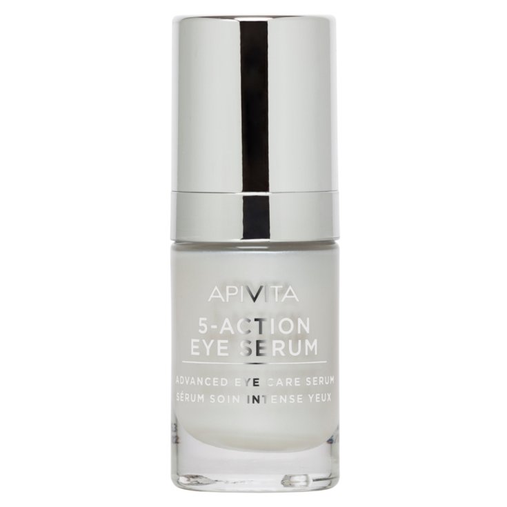 Apivita 5 Action Eye Serum Sérum Intensif Yeux Au Lys Blanc 15 ml