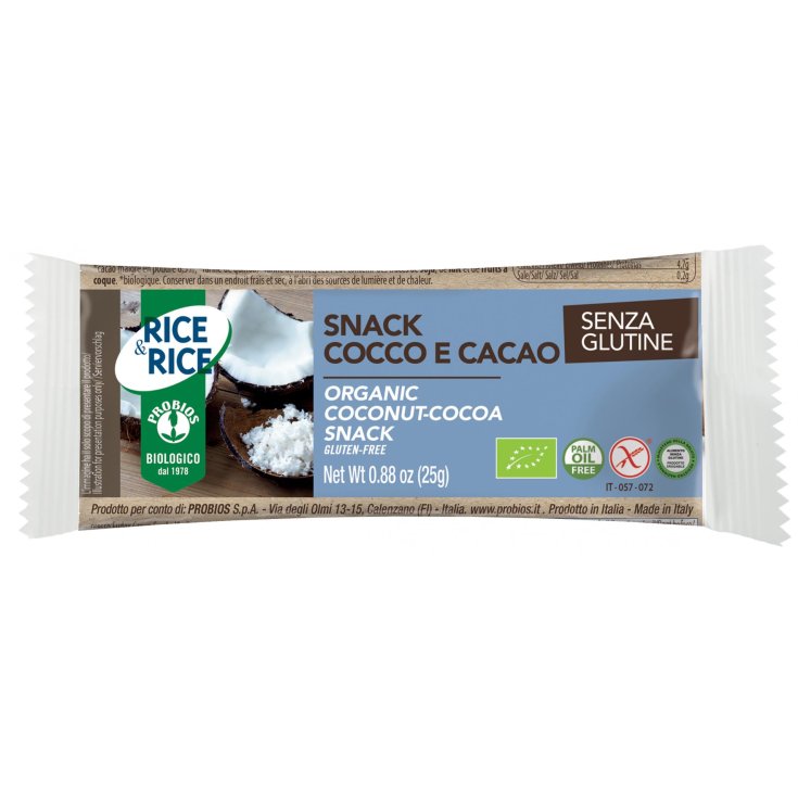 Rice & Rice Snack Noix De Coco Et Cacao Probios 25g