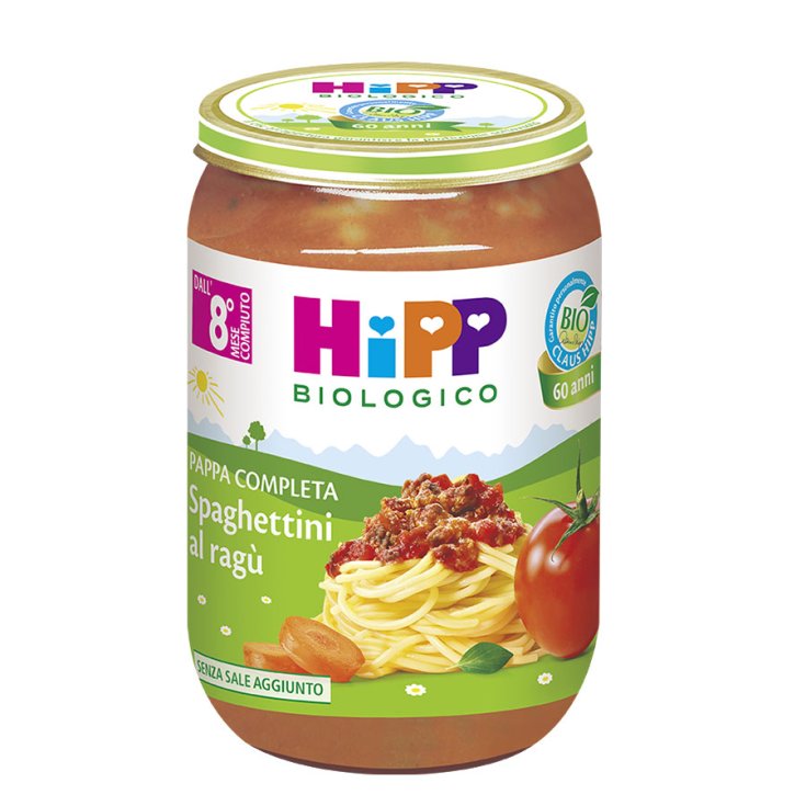 Spaghettini Pappa Complet Avec Ragù HiPP Biologique 220g