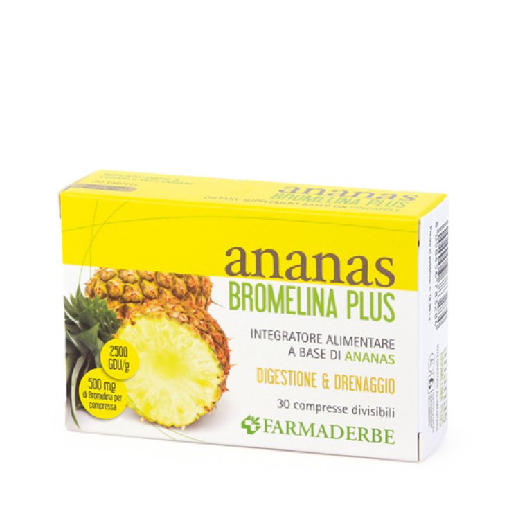 Farmaderbe Ananas Bromelina Plus Complément Alimentaire 30 Comprimés