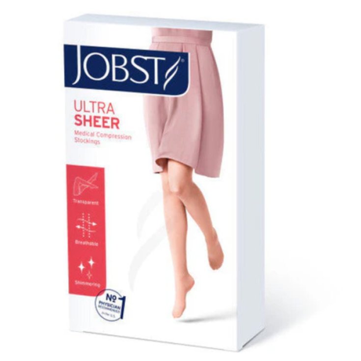 Jobst UltraSheer Collants de Compression 20-30mmhg Ouverture des Doigts Taille M Couleur Naturelle Une Paire