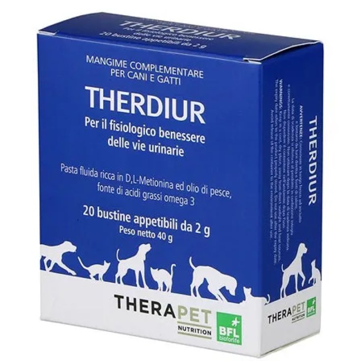 Bioforlife Therapet Nutrition TheraDiur Complément Alimentaire Pour Animaux 20 Sachets De 2g