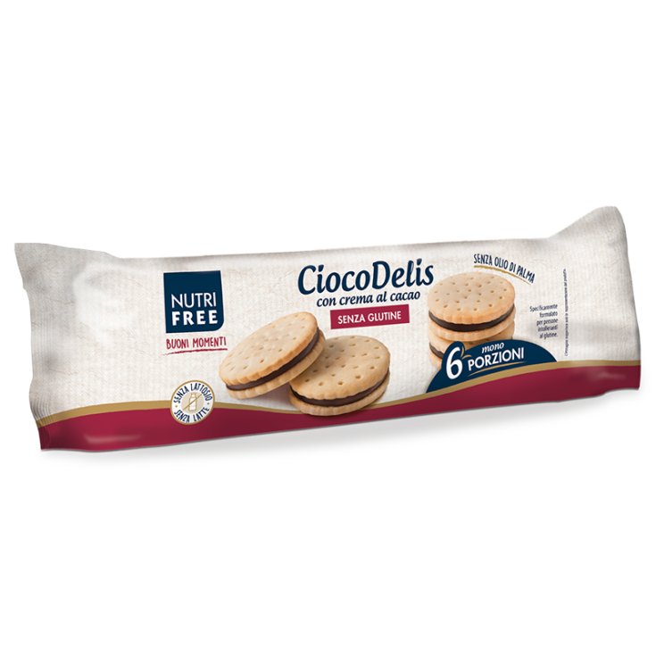 NutriFree Ciocodelis Biscuits Sans Gluten, Sans Lactose Et Sans Soja 168g (28gx6)