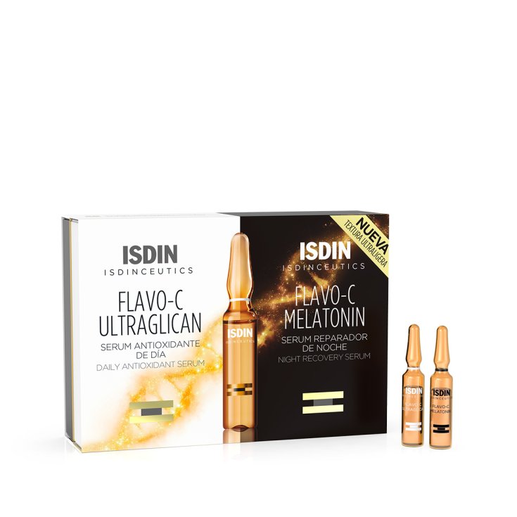 Isdin Isdinceutics Flavo-C Mélatonine + Ultraglican 20 Ampoules