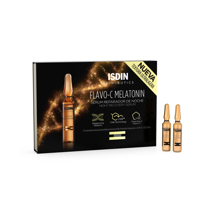 Isdin Isdinceutics Flavo-C Mélatonine Sérum Réparateur Nuit 10x2 ml