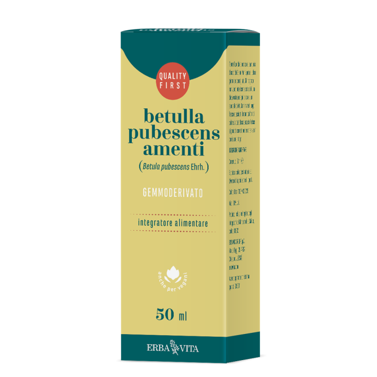 Extrait de bourgeon ErbaVita Pubes de bouleau. Complément Alimentaire Amenti 50ml