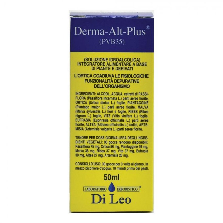 Herbal Laboratory Di Leo Derma Alt Plus 35 Gouttes 50 ml