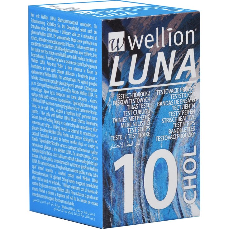 Wellion Luna Choles Bandelettes de test de glycémie 10 pièces