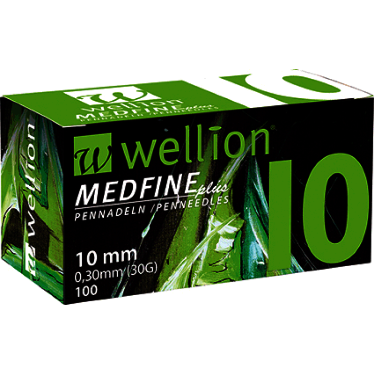 Wellion Medfine Plus 10 Aiguilles Pour Mesurer L'Insuline G29 100 Pièces