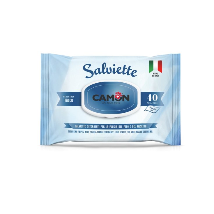 Camon Talc Lingettes 40 Pièces