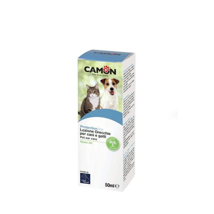 Camon Protection Line Lotion pour les Oreilles à l'Huile de Neem Usage Vétérinaire 50 ml