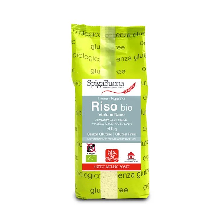 SpigaBuona Farine de Riz Complète Bio Vialone Nano Sans Gluten 500g