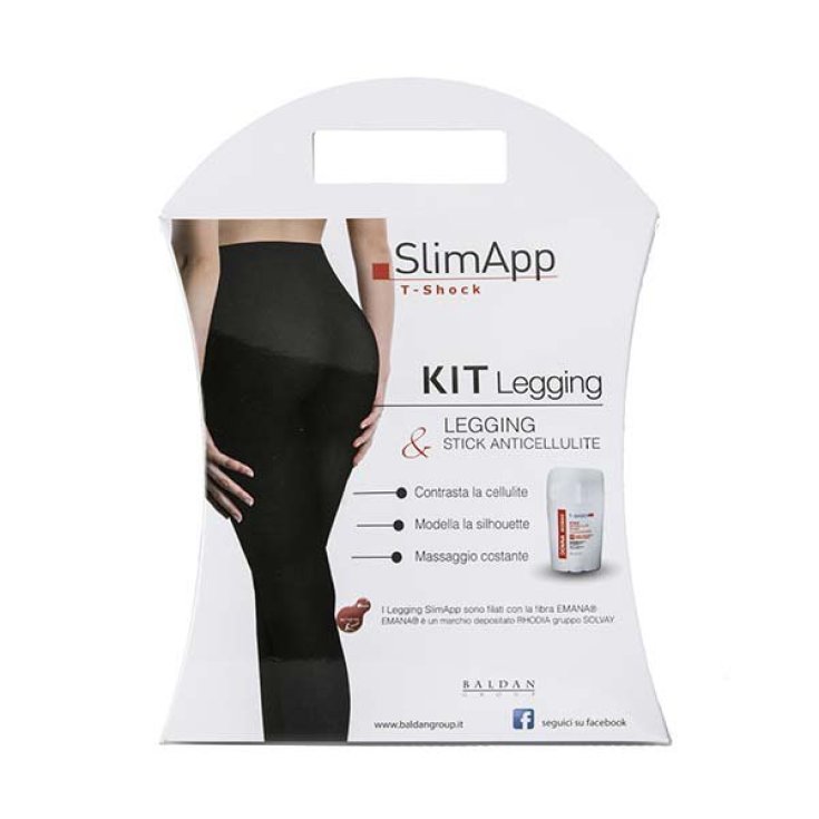 Baldan Group Kit T-Shock Slim Legging + P-Up Anticellulite Stick Taille L
