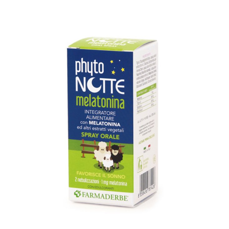 Farmaderbe Phytonotte Melatonina Sos Complément Alimentaire Spray 30 ml