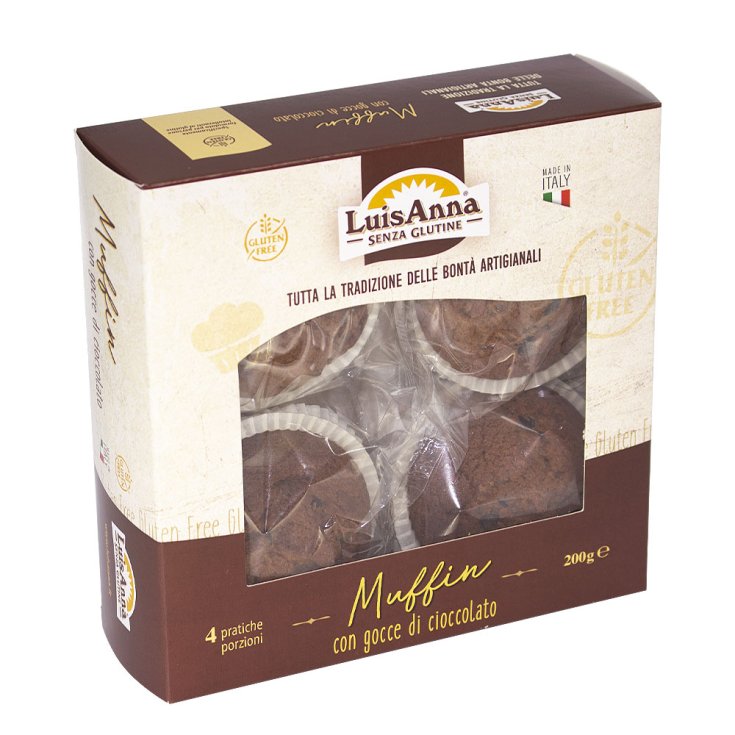 Luisanna Muffin Chocolat Bio 4 Pièces 200g