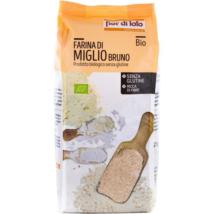 Il Fior Di Loto Farine de Millet Brun Bio Sans Gluten 375g