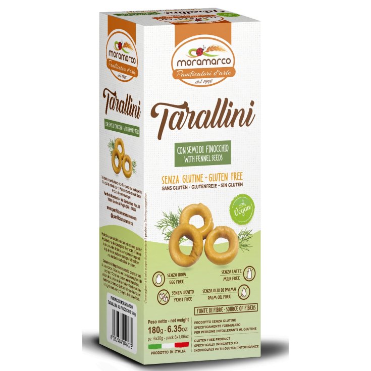 Moramarco Tarallini Au Fenouil Sans Gluten 6x30g